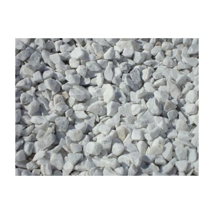 GRAVIER MARBRE BLANC 8/12 10KG - ROCHER COUPE