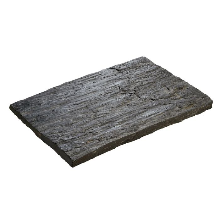Pas de cheminement rectangle aspect schiste ton ardoise Hairie Grandon - 29 x 40 cm