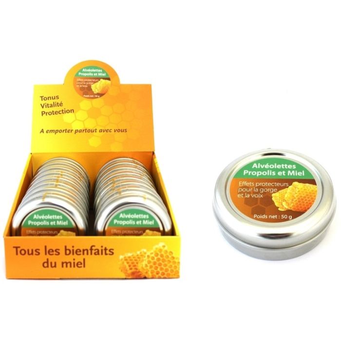 Alvéolettes propolis et miel - Finabeil - 50 gr
