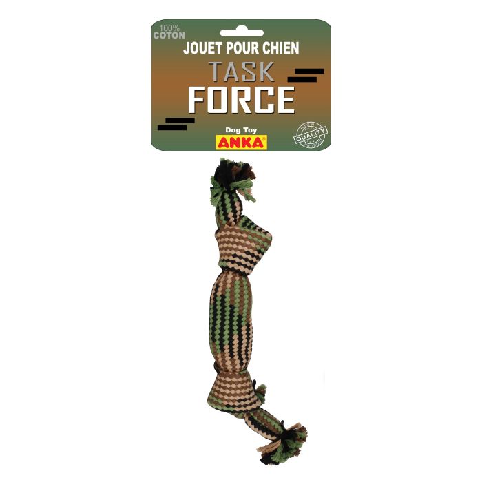 Corde 2 noeuds - Task Force - Anka - Chien moyen - 35 cm