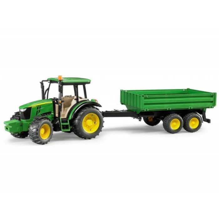 Tracteur John Deere 5115 M - Bruder - + remorque - 116