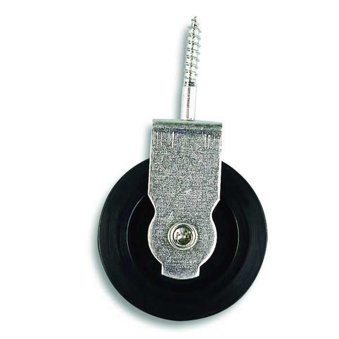 Poulie à visser - Acier zingué - 20 kg - Diamètre galet 40 mm