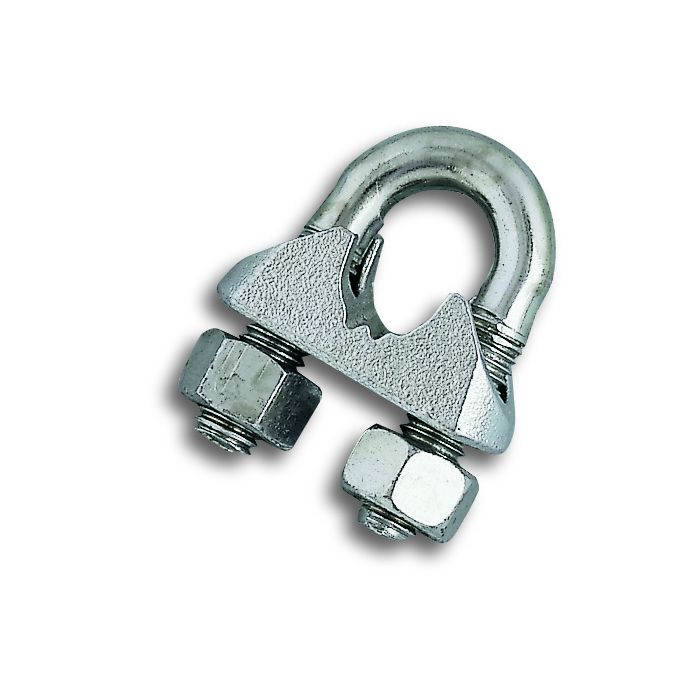 Serre-câble étrier - Acier zingué - Pour câble Ø 10 mm 