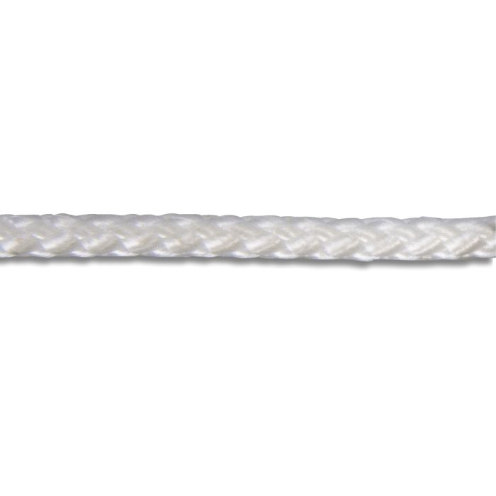 Corde polyamide tressée - Ø 2 mm - Blanc - Vente au mètre linéaire