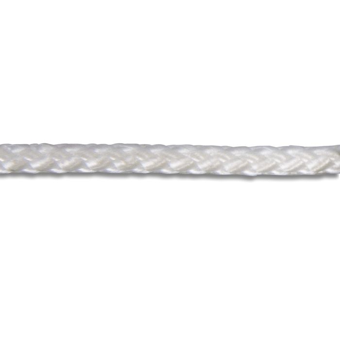 Corde polyamide tressée - Ø 3 mm - Blanc - Vente au mètre linéaire
