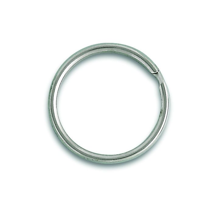Anneau brisé - Acier nickelé - Ø intérieur 22 - Lot de 4