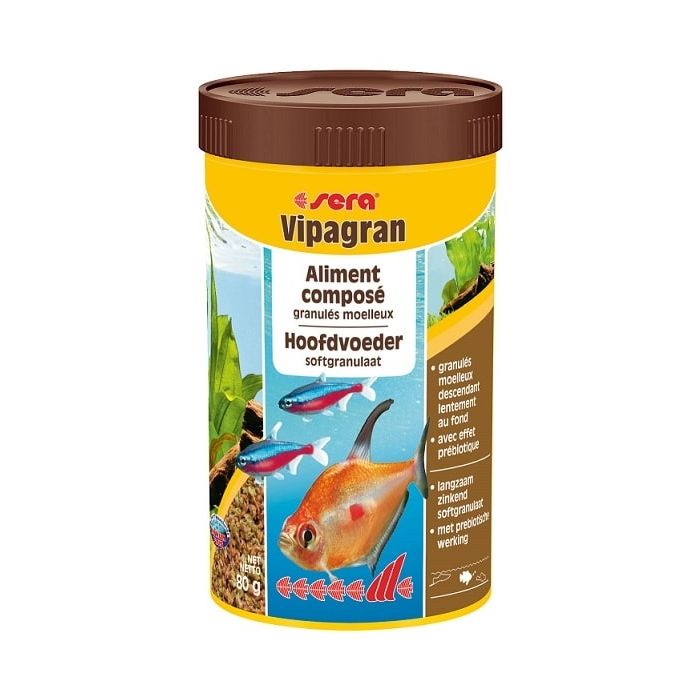 Aliment composé en granulés moelleux Vipagran - Sera - 80 gr