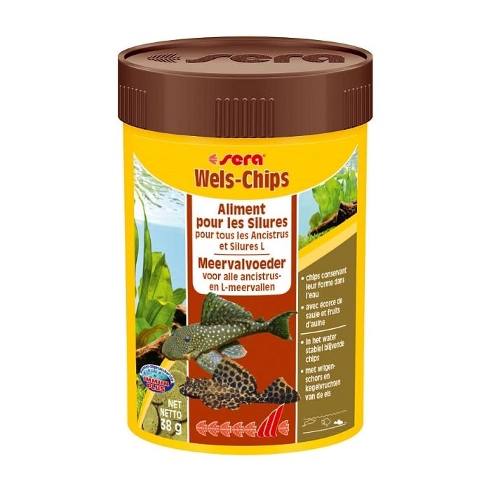 Aliment pour les silures Wels-chips - Sera - 38 gr