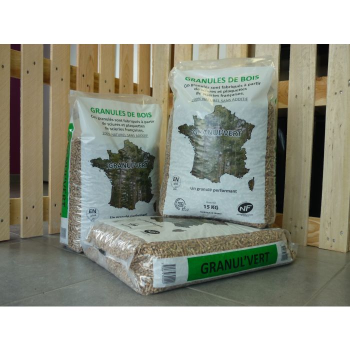 Granulés bois - Granul'vert - 15 KG  