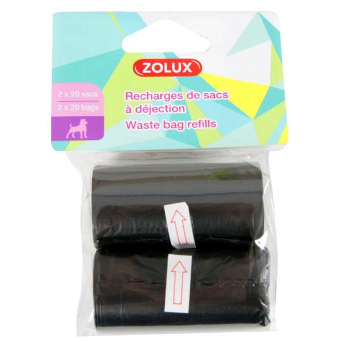 2 recharges 20 sacs à déjections - Zolux