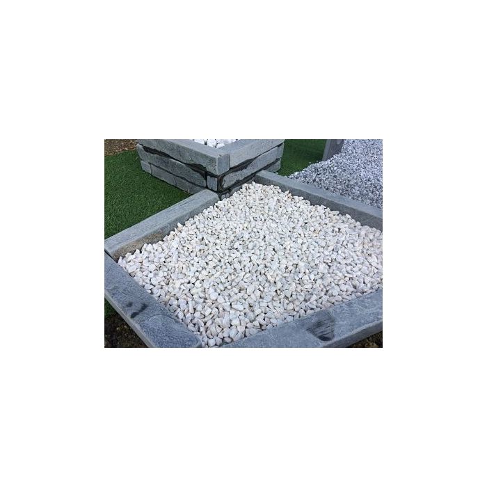 GRAVIER MARBRE BLANC 1220 20KG - ROCHER COUPE