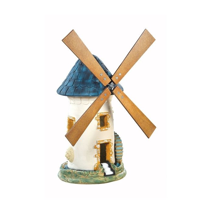 Moulin à roue ardoise Hairie Grandon - Hauteur 68 cm.