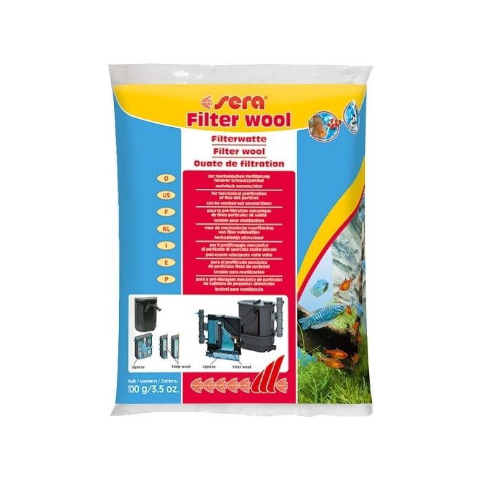 Ouate de filtration filter wool - Sera - 100 gr