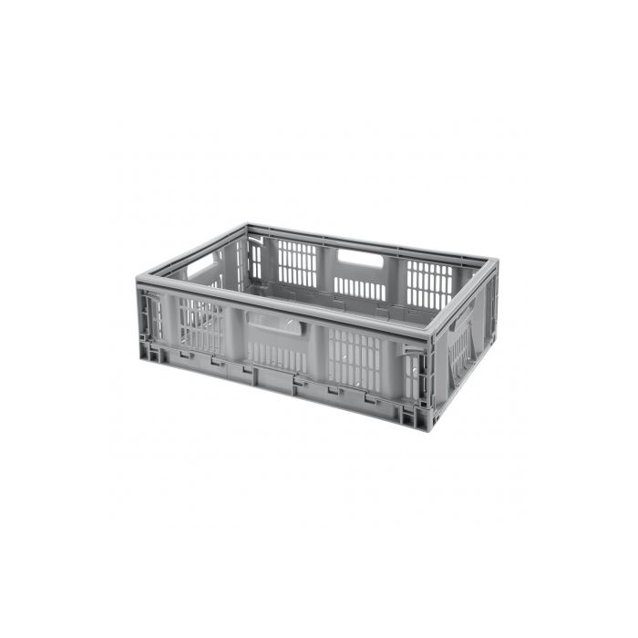 Caisse pliante multi-usages - 37 L - Grise
