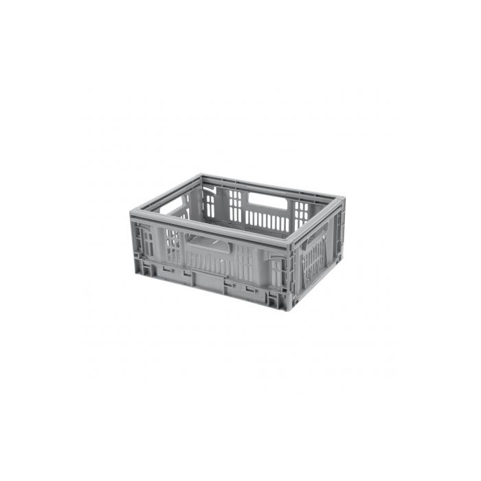 Caisse pliante multi-usages - 15.8 L - Grise