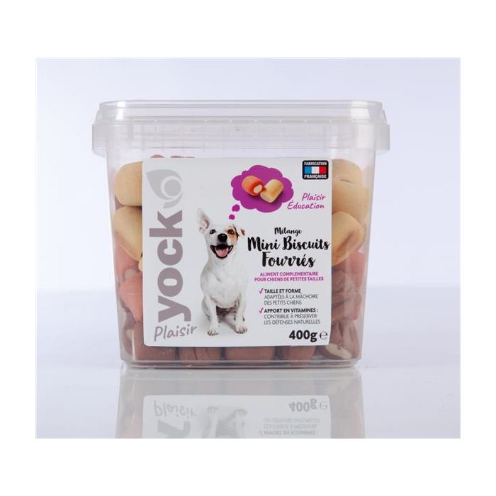 Mélange mini biscuits fourrés - Yock - Pour chien - 400 g