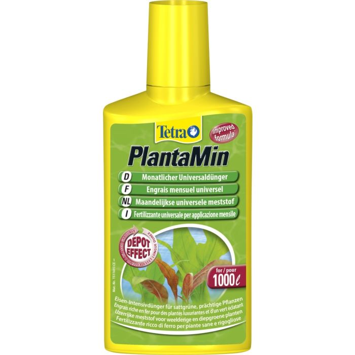 Tetra PlantaMin 250 ml - Engrais mensuel universel pour plantes aquatiques