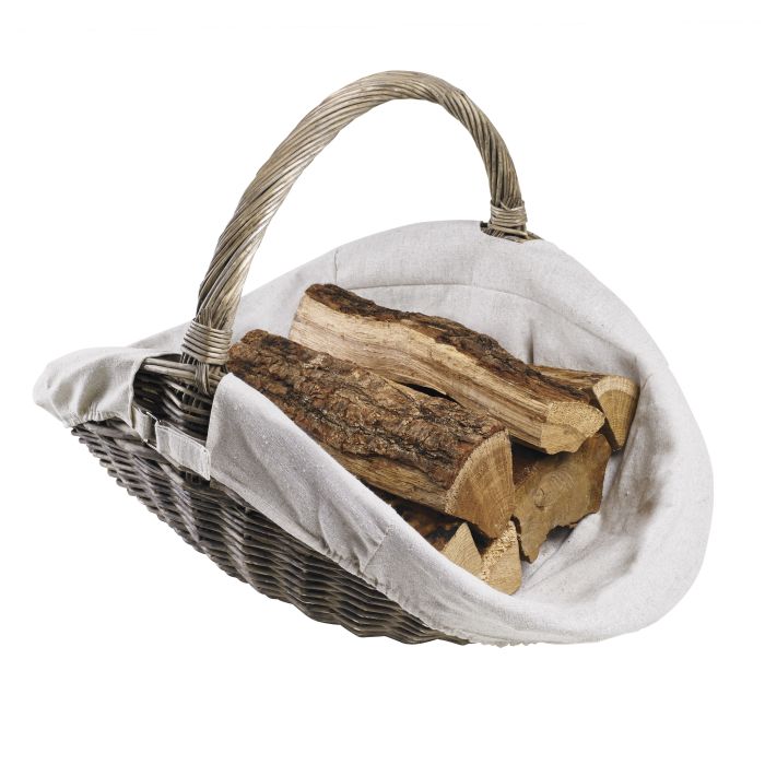 Panier à bois - Champêtre - En osier