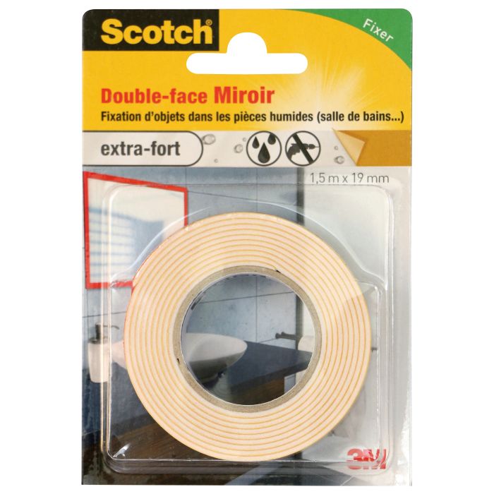 Double face miroirs - 3M - Blanc - 1