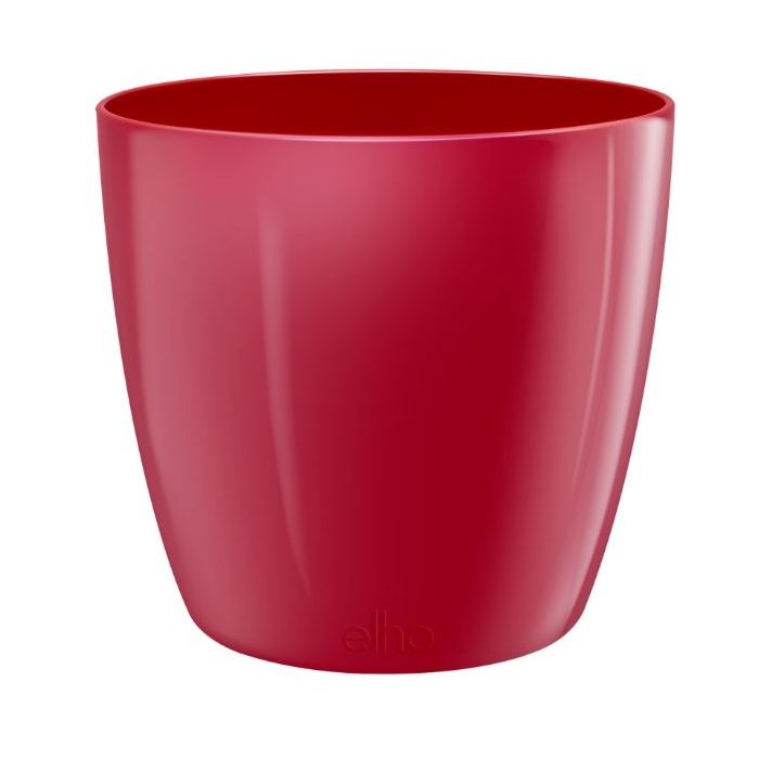 Pot Brussels Diamond Rond - Elho - 30 cm - Rouge charmant