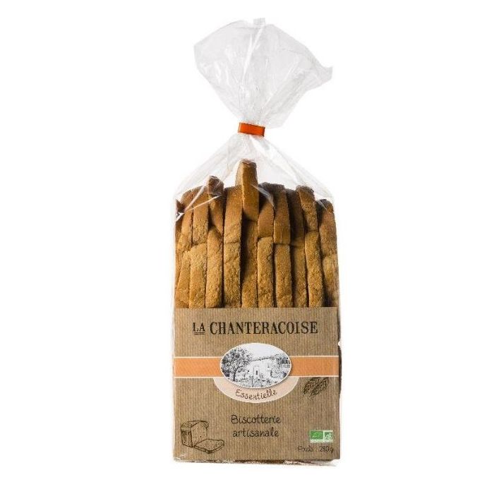 Biscottes Essentielle Bio - La Chanteracoise - nature - 280 gr
