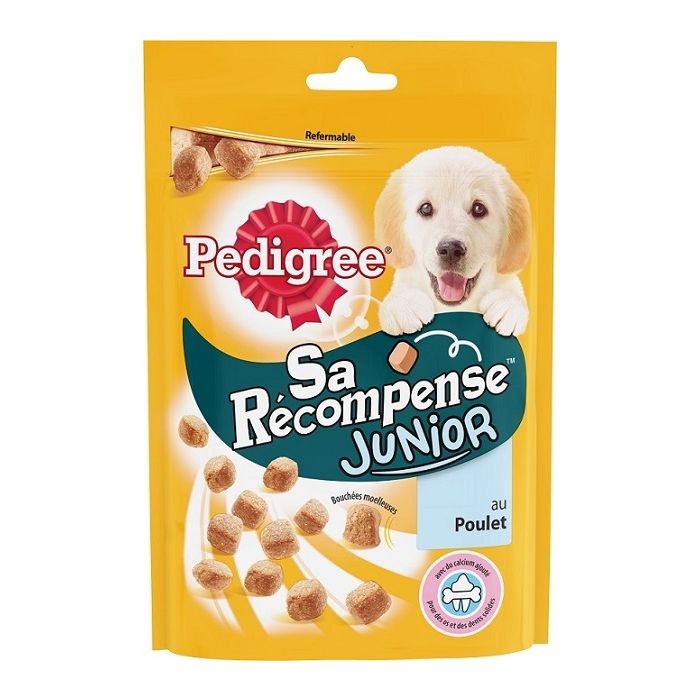 Sa récompense - minis-bouchées pour chiots - Pedigree - poulet - 125 gr 