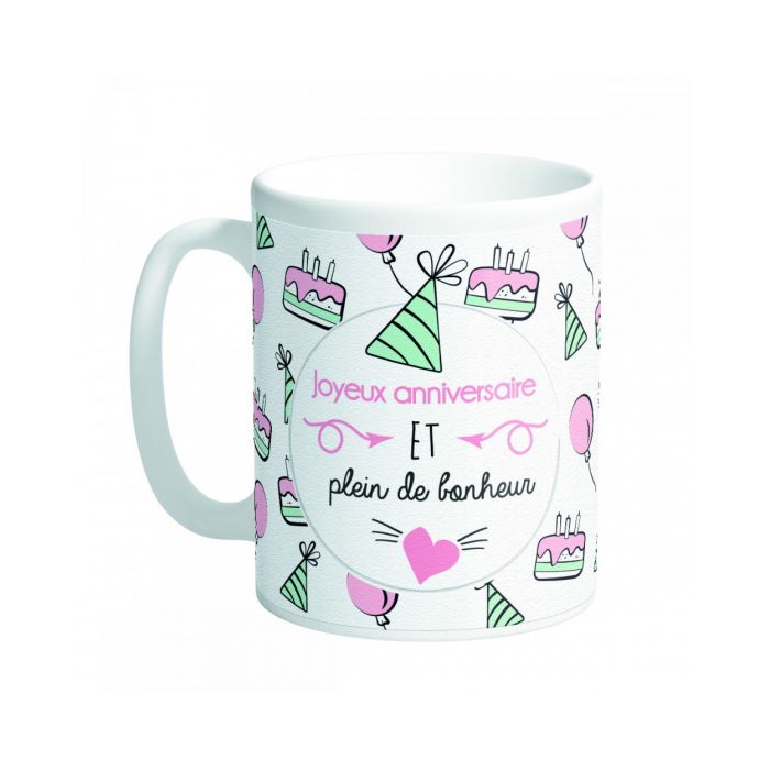 Mug joyeux anniversaire