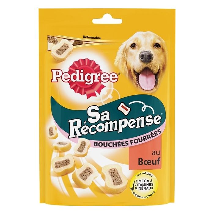Sa récompense - minis-bouchées pour chiens adultes - Pedigree - boeuf - 155 gr 
