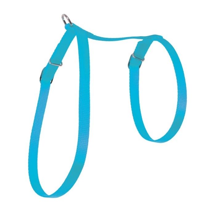 Harnais Nylon réglable pour chat - Zolux - Bleu Turquoise