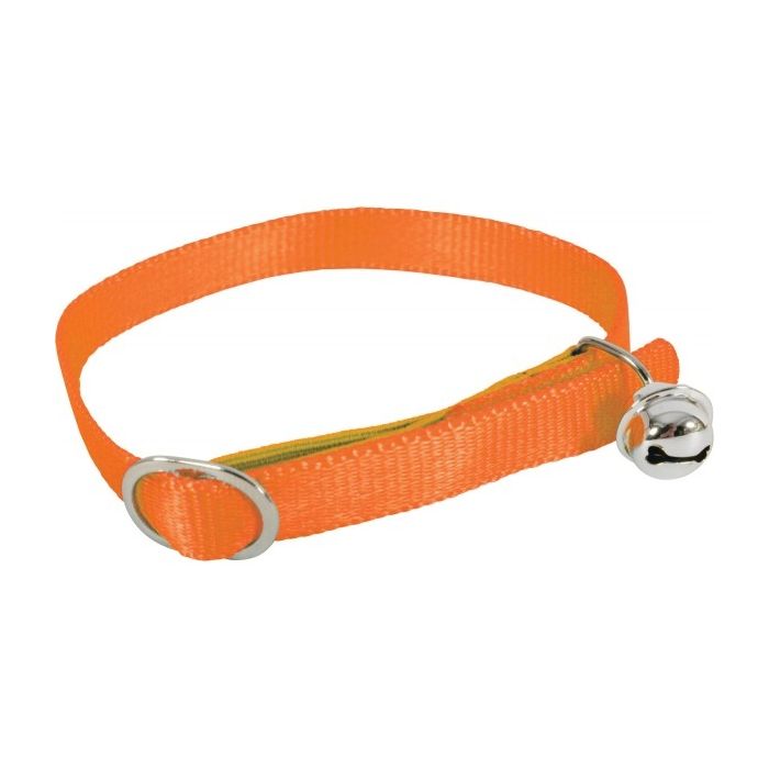 Collier Nylon pour chat - Zolux - Réglable - Orange