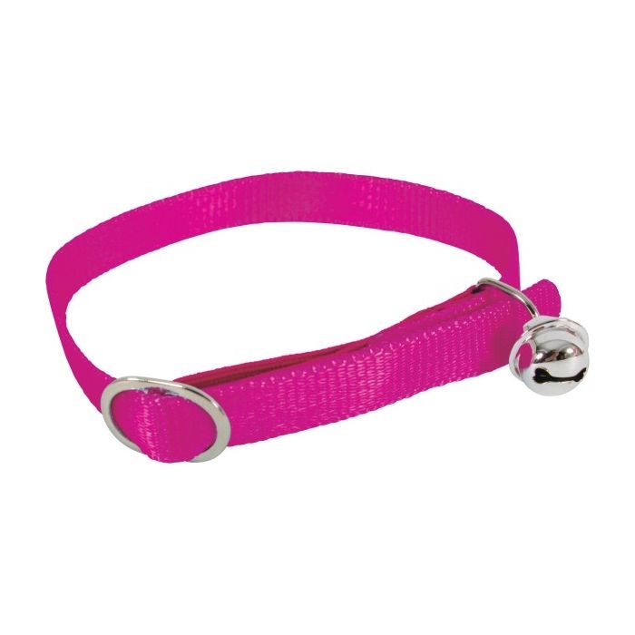 Collier Nylon pour chat - Zolux - Réglable - Rose Fuchsia