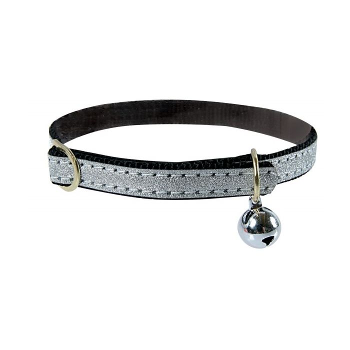 Collier Lamé pour chat - Zolux - 30 cm / 10 mm - Noir