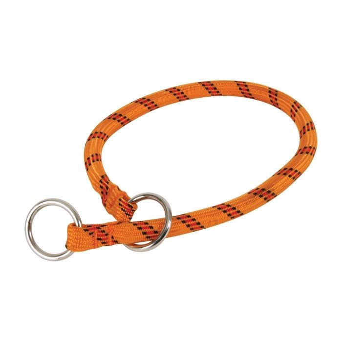 Collier Nylon Corde étrangleur pour chien - Zolux - 65 cm - Orange