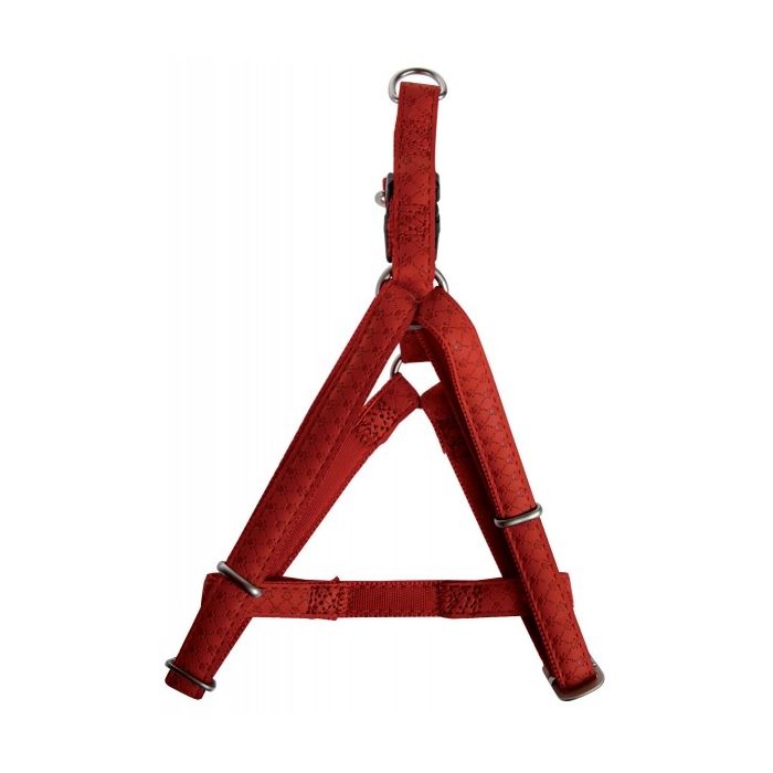 Harnais réglable Mac Leather pour chien - Zolux - 10 mm - Rouge