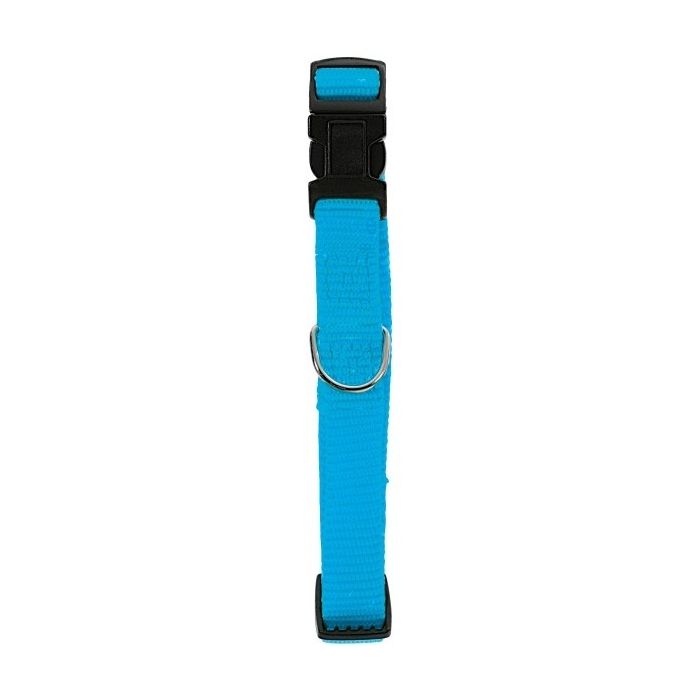 Collier Nylon réglable pour chien - Zolux - 40 mm - Bleu Turquoise