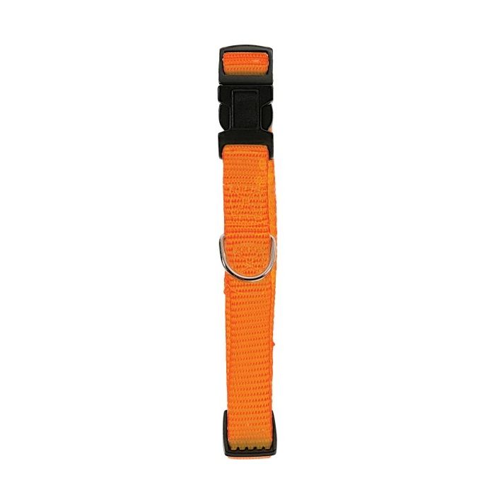 Collier Nylon réglable pour chien - Zolux - 20 mm - Orange