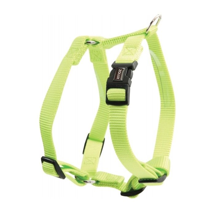 Harnais Nylon réglable pour chiens - Zolux - 40 mm - Vert Anis