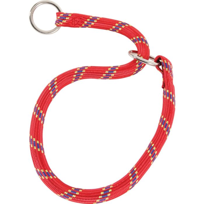 Collier Nylon Corde étrangleur pour chien - Zolux - 65 cm - Rouge
