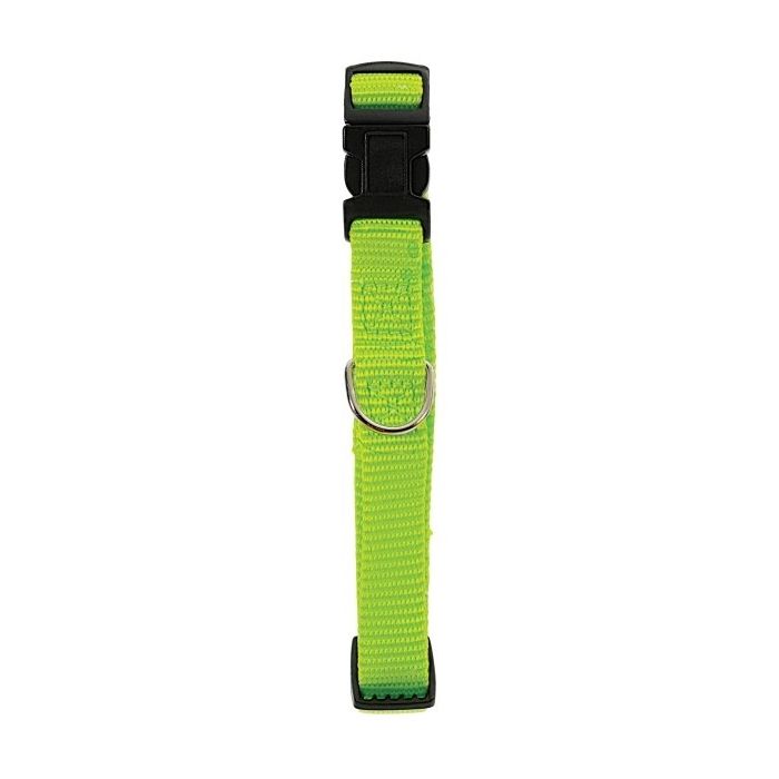 Collier Nylon réglable pour chien - Zolux - 10 mm - Vert Anis