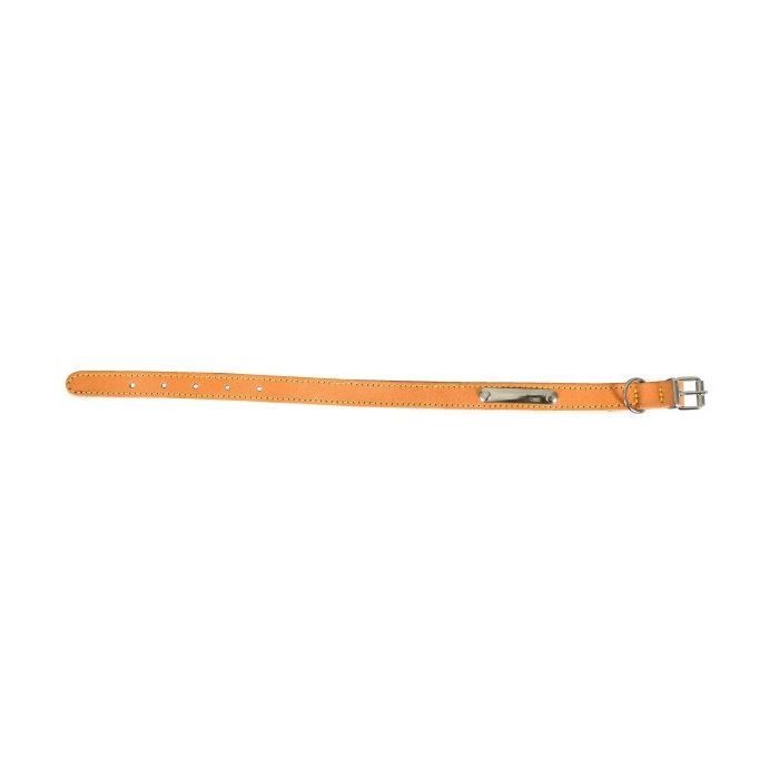Collier Cuir Piqué simple pour chien - Zolux - 60 cm - Naturel