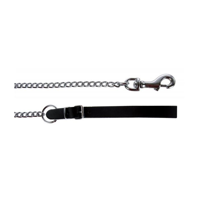 Laisse rivée chaîne forte pour chien - Zolux - 1 m - Noir