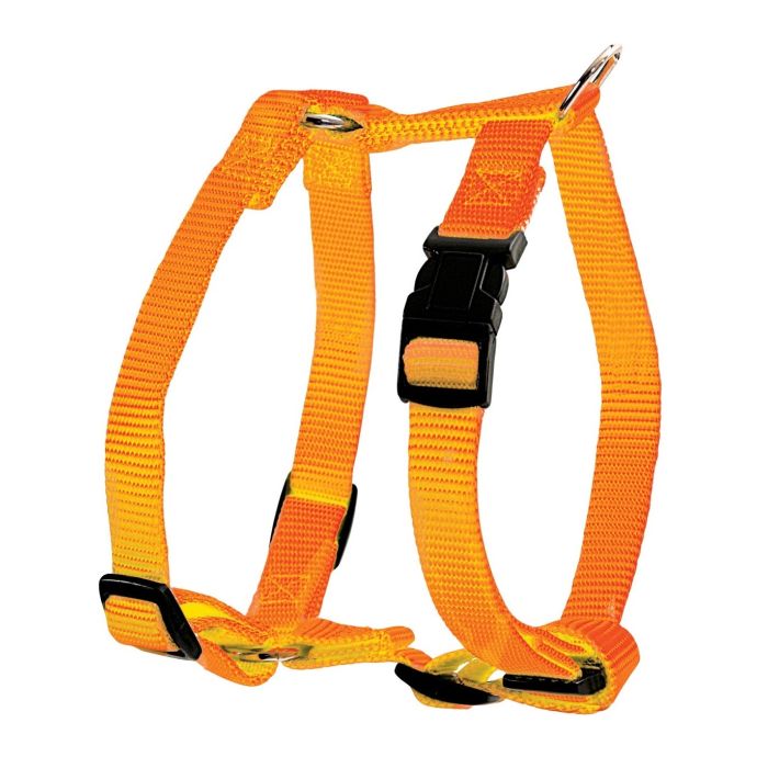 Harnais Nylon réglable pour chiens - Zolux - 25 mm - Orange