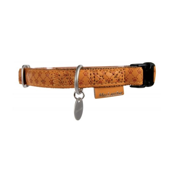Collier réglable Mac Leather pour chien - Zolux - 15 mm - Jaune