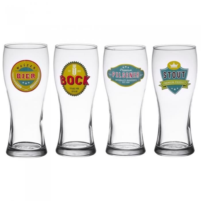 Coffret 4 Verres à bière Premium - Trend'Up - 50 cl