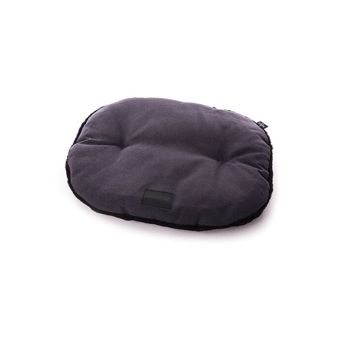 Coussin ovale Faubourg - Martin Sellier - Ø 65 cm - Gris Anthracite