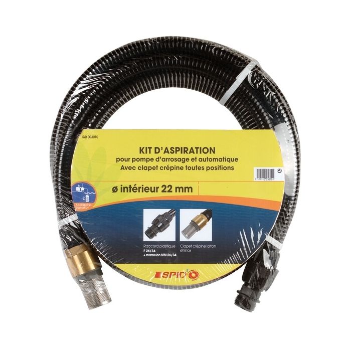 Kit d'aspiration pour pompes de surface - Spid'o - Dipra - Laiton - 7 m