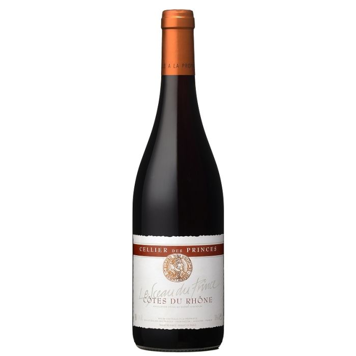Vin Côtes du Rhône - Le sceau du prince- Rouge - 75 cl 