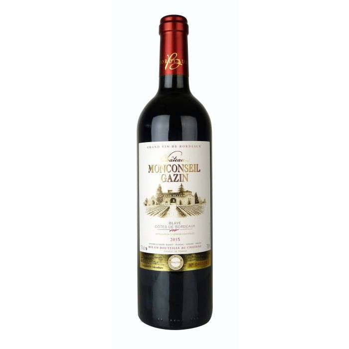 Vin rouge Côtes de Bordeaux - Château Monconseil Gazin - 75 cl