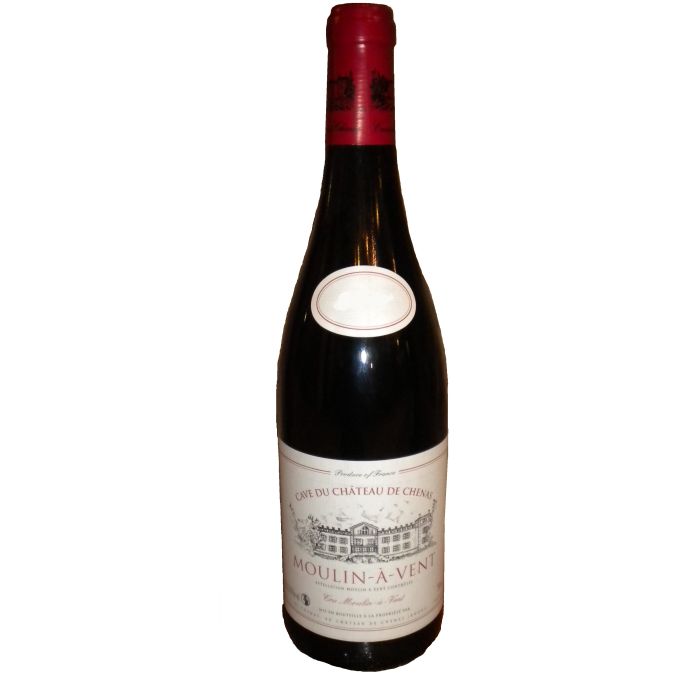 Vin rouge Beaujolais - Moulin à vent  - Cave du château de chénas - 75 cl