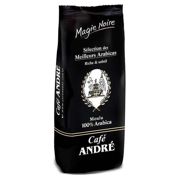 Café moulu Magie noire - Café André - 100% arabica - 250 gr 